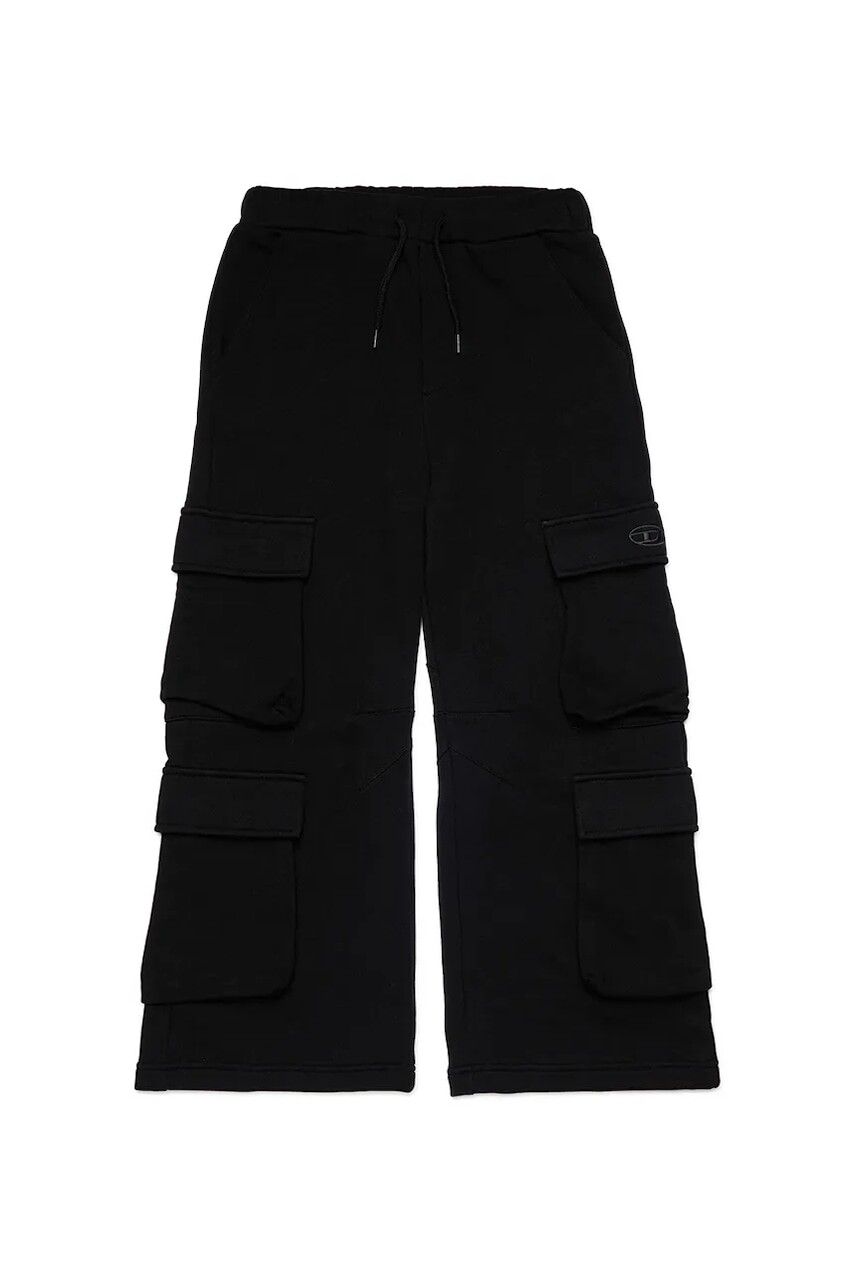 Nohavice Diesel PASDIR TROUSERS čierna farba, J02411