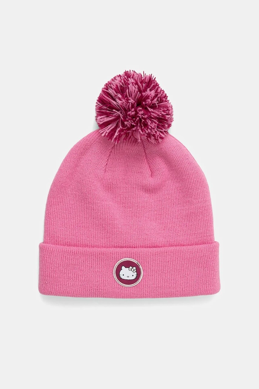 Detská čiapka Puma PUMA x HK&FR Mid Crown Pom Beanie ružová farba biela, 026562