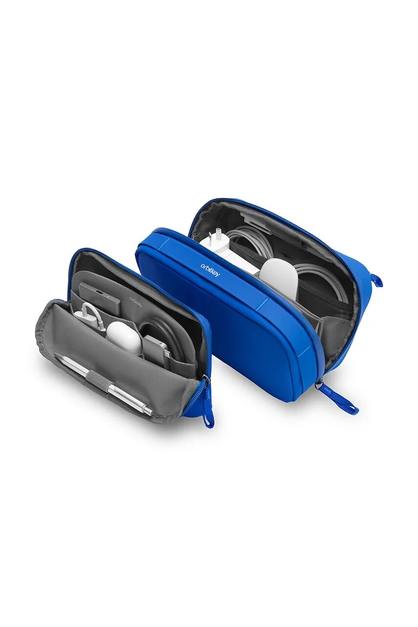 Cestovný organizér 2v1 Orbitkey Tech Pouch x KonMari 23 x 14 x 8 cm modrá farba