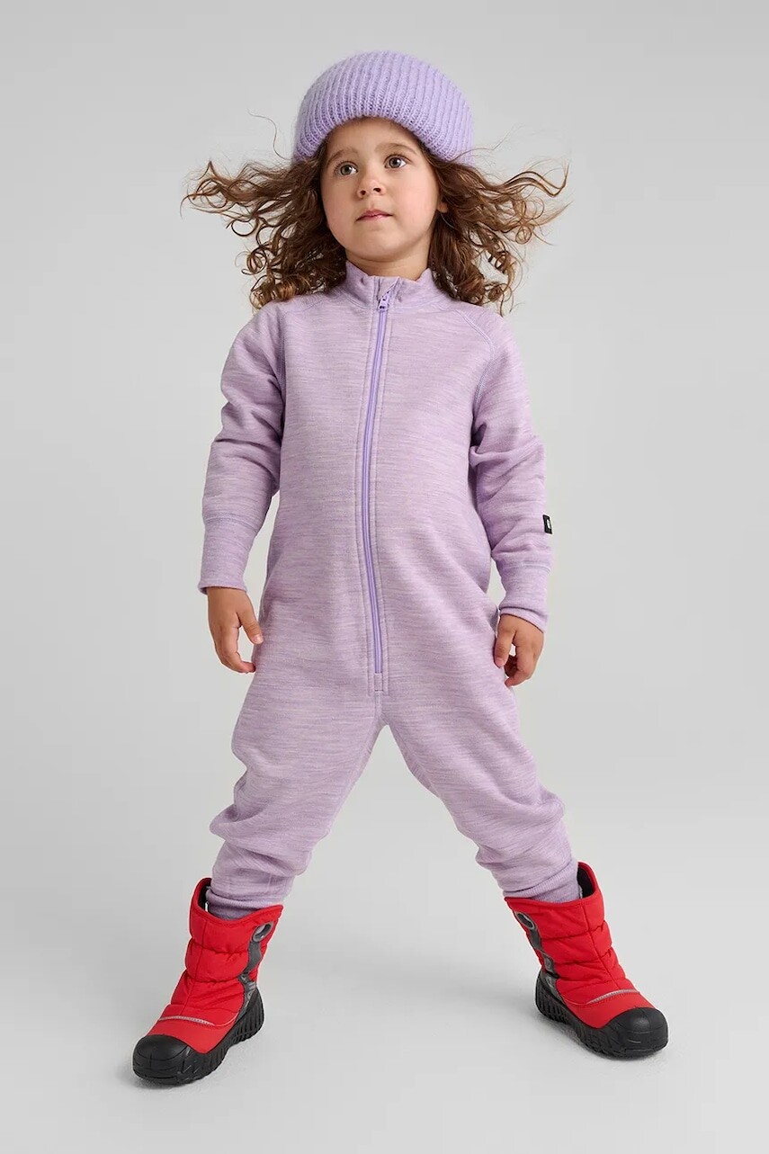 Detský overal Reima Parvin fialová farba, 5200037A