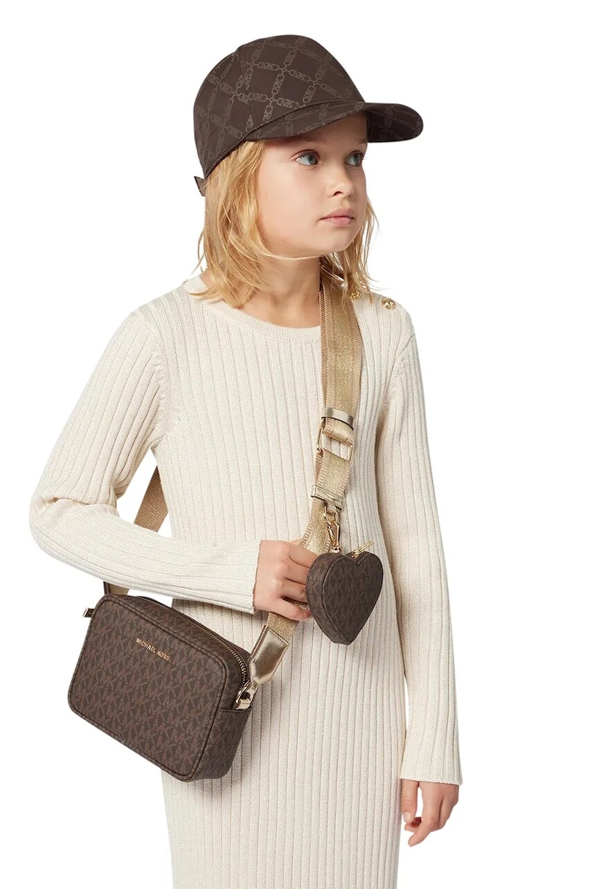 Detská kabelka Michael Kors hnedá farba, R30522