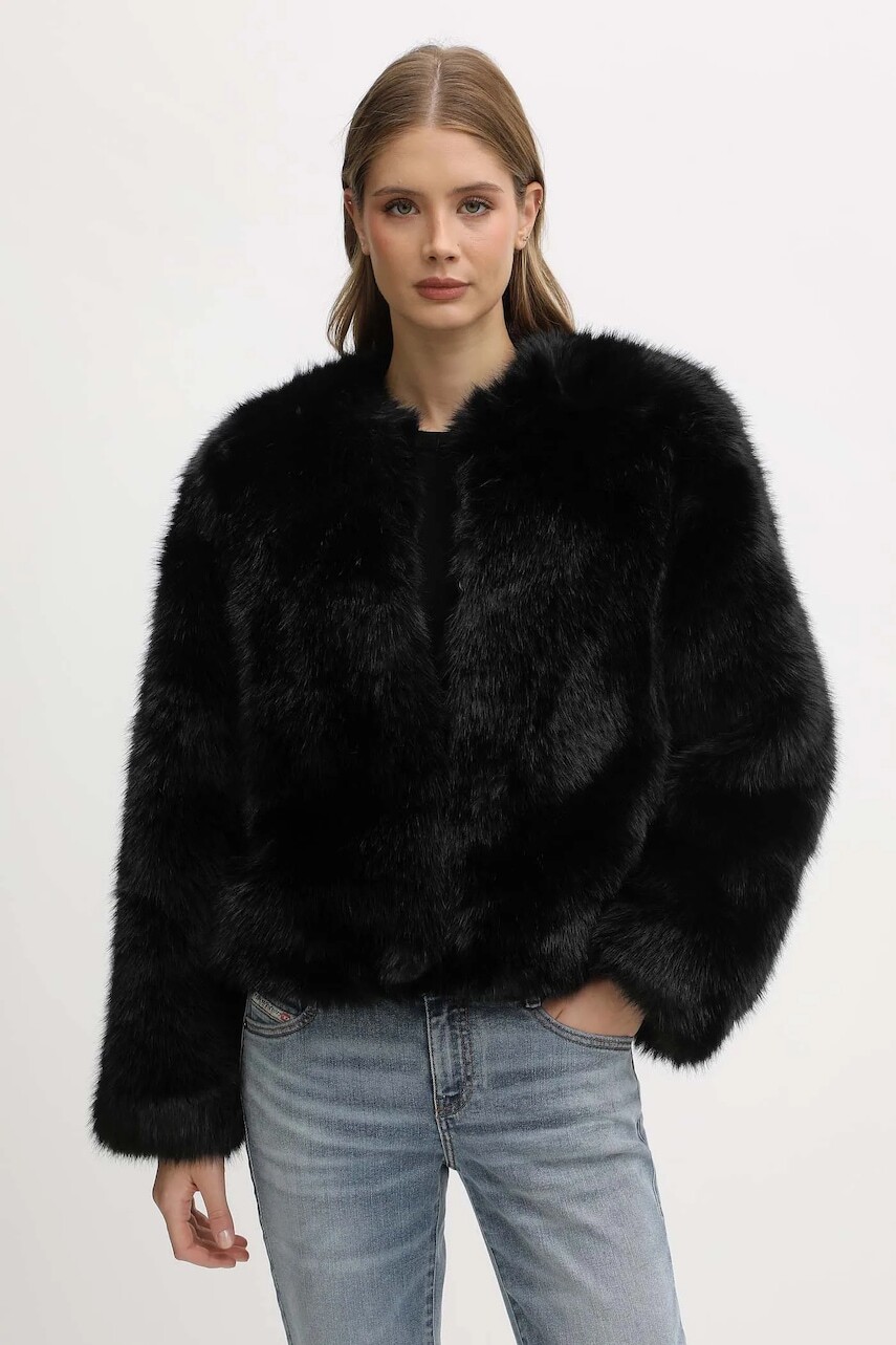 Bunda Blugirl Blumarine čierna farba, prechodná, RF5212.E1088