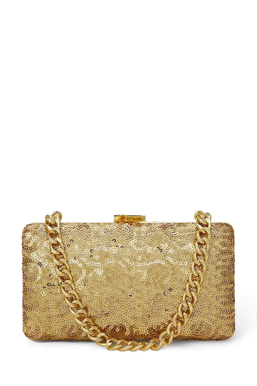 Listová kabelka Lauren Ralph Lauren zlatá farba, 431980356