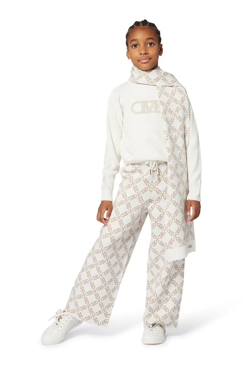 Detský šál Michael Kors biela farba, vzorovaný, R30536