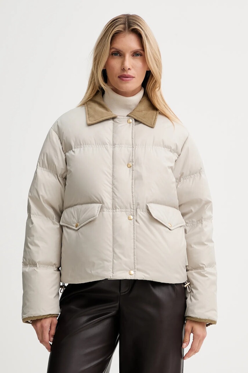 Páperová bunda Marc O'Polo béžová farba, zimná, oversize, 509111970099