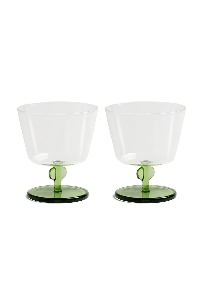 Sada pohárov &k amsterdam petal 200 ml 2-pak zelená farba