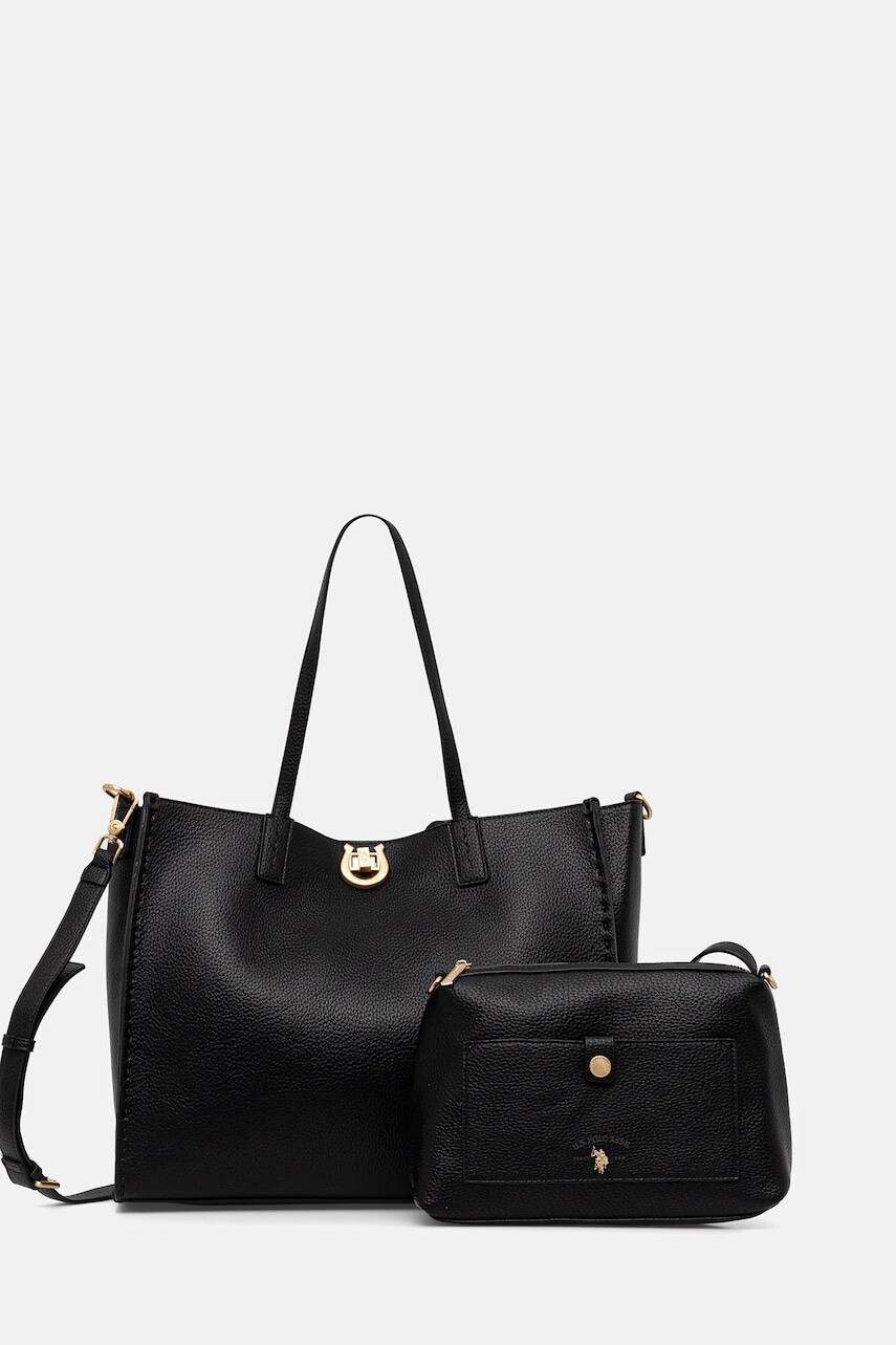 Kabelka U.S. Polo Assn. Middleton čierna farba, BIU0M8868WVP