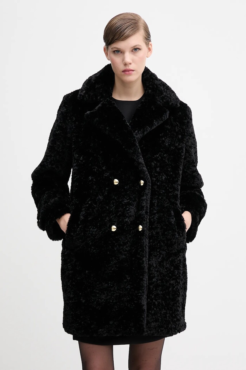 Kabát Gaudi čierna farba, 521FD39001