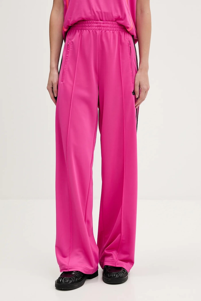 Tepláky adidas Originals Firebird Tp ružová farba, s nášivkou, JY2696