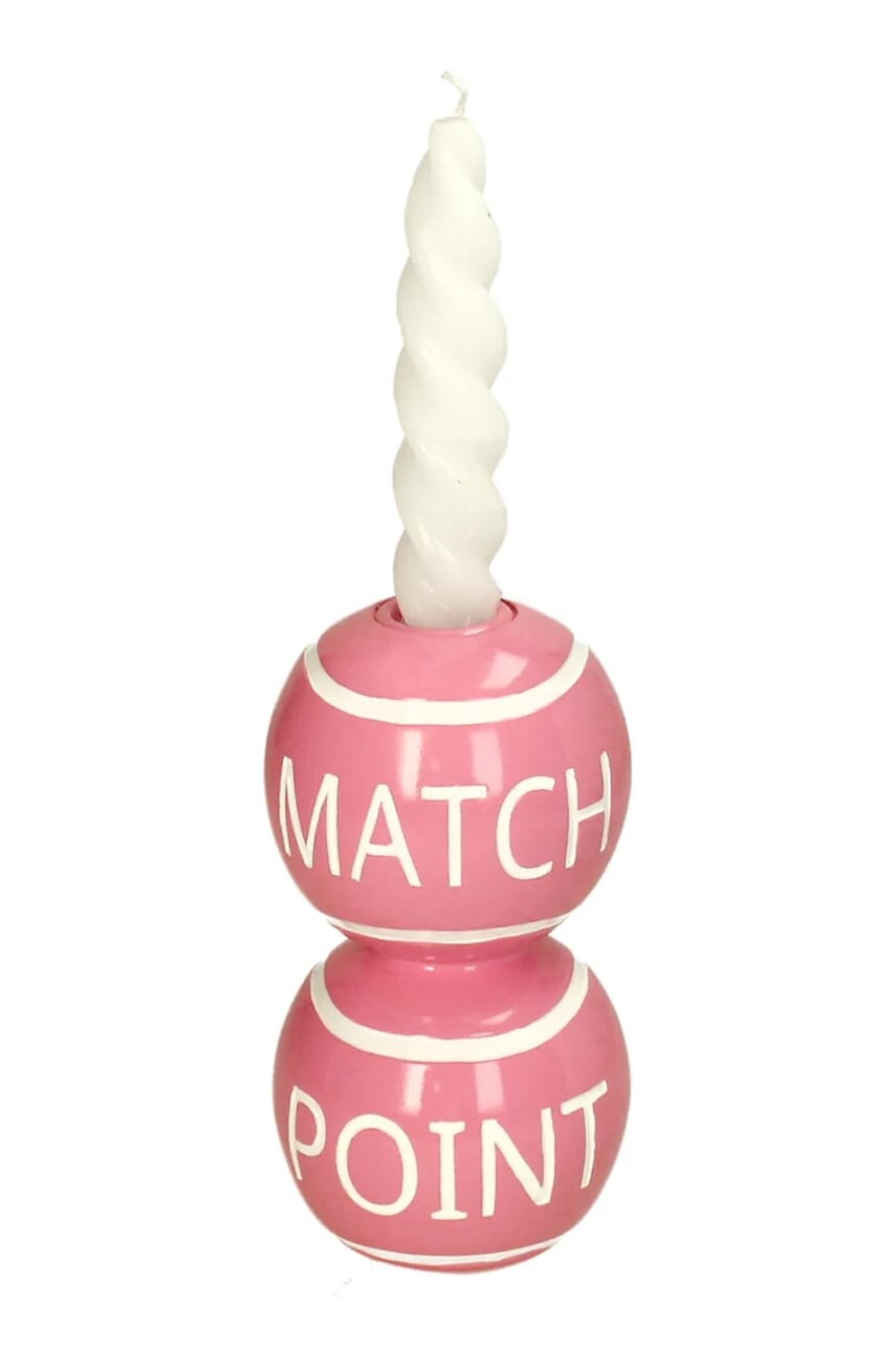 Dekoračný svietnik home & lifestyle 15 x 8 x 8 cm ružová farba