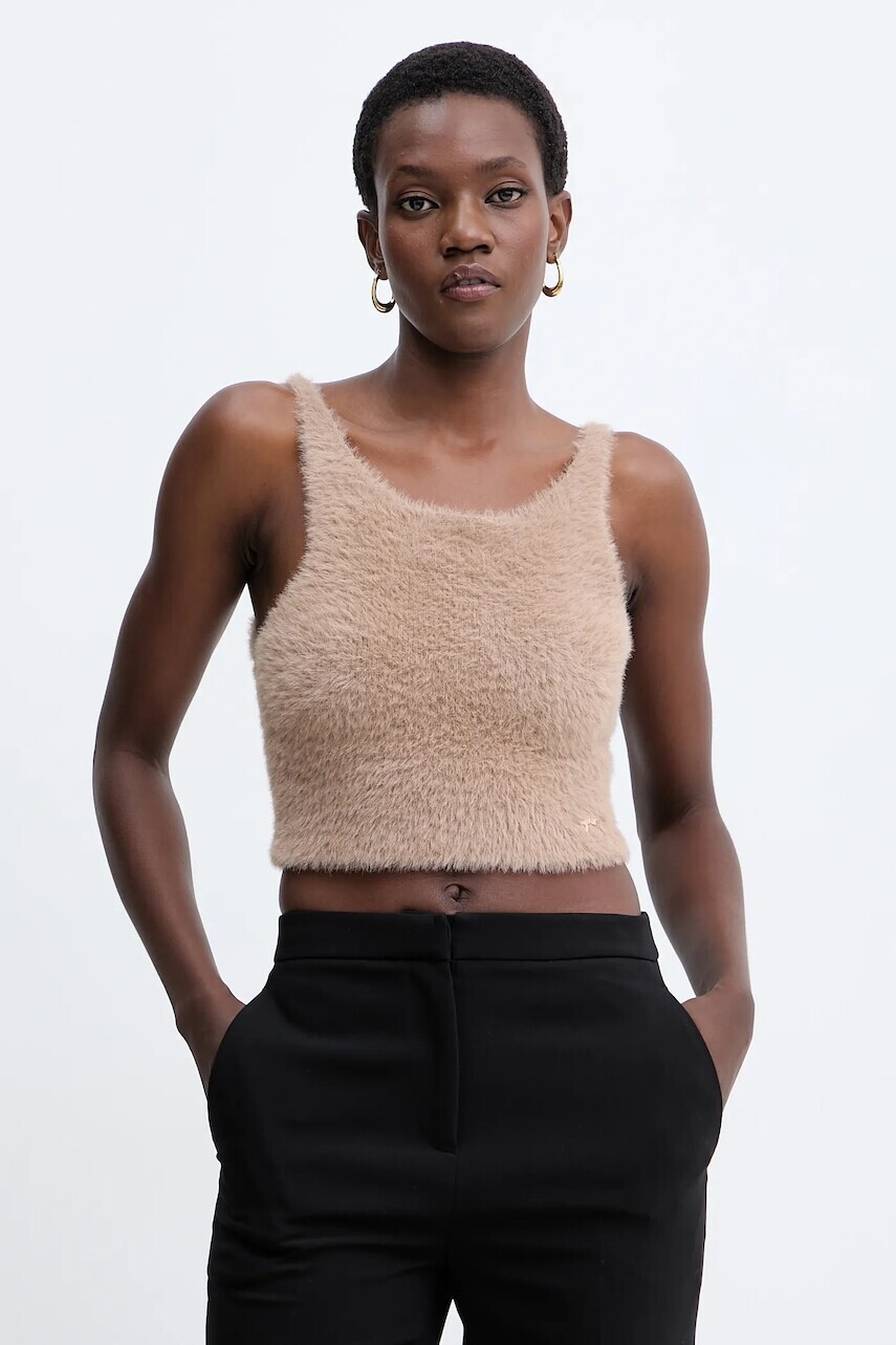 Top Guess HAILEY béžová farba, O5BR01 Z1282