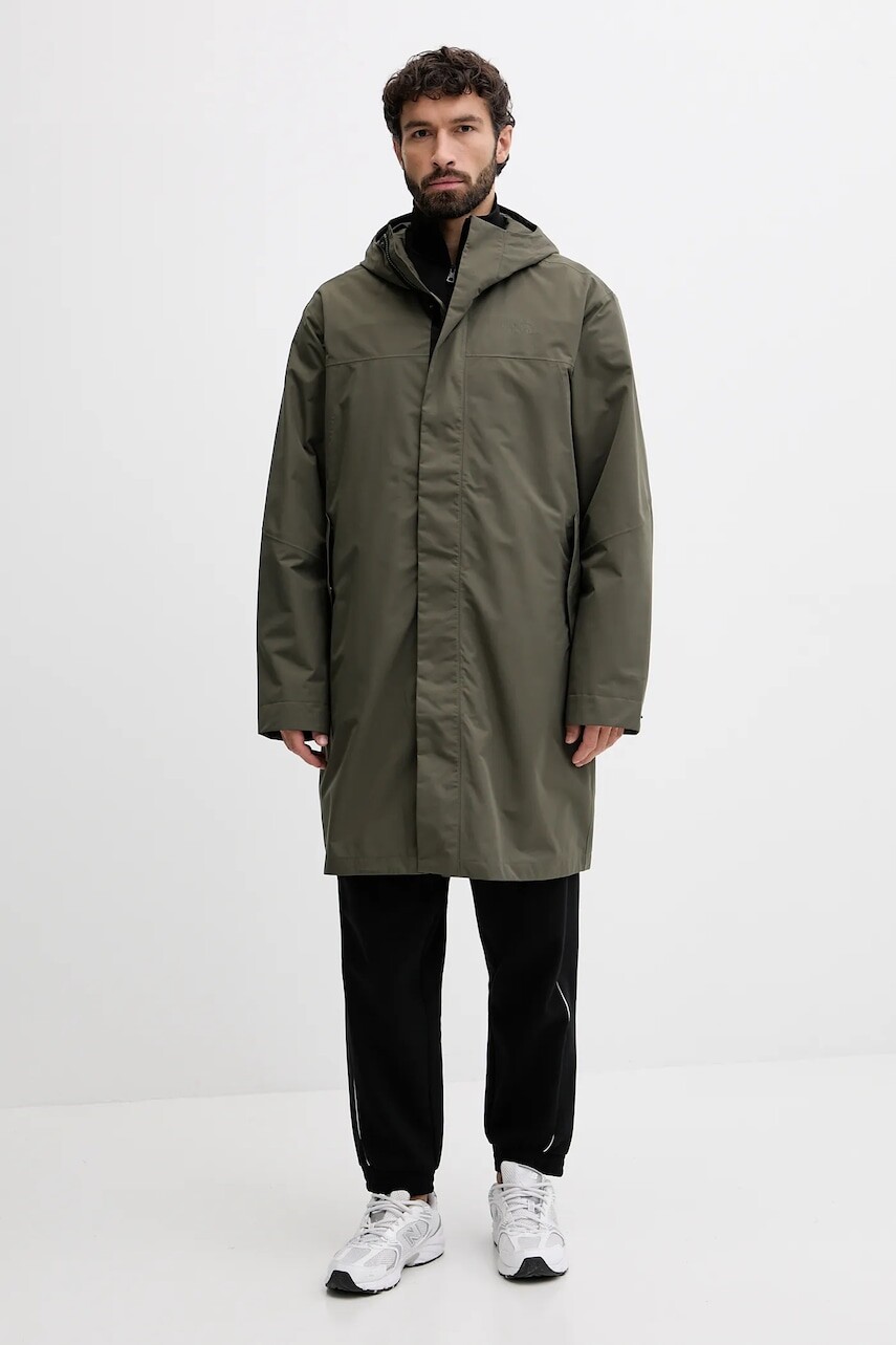 Bunda The North Face Nukabira zelená farba, prechodná, NF0A8DWC21L1