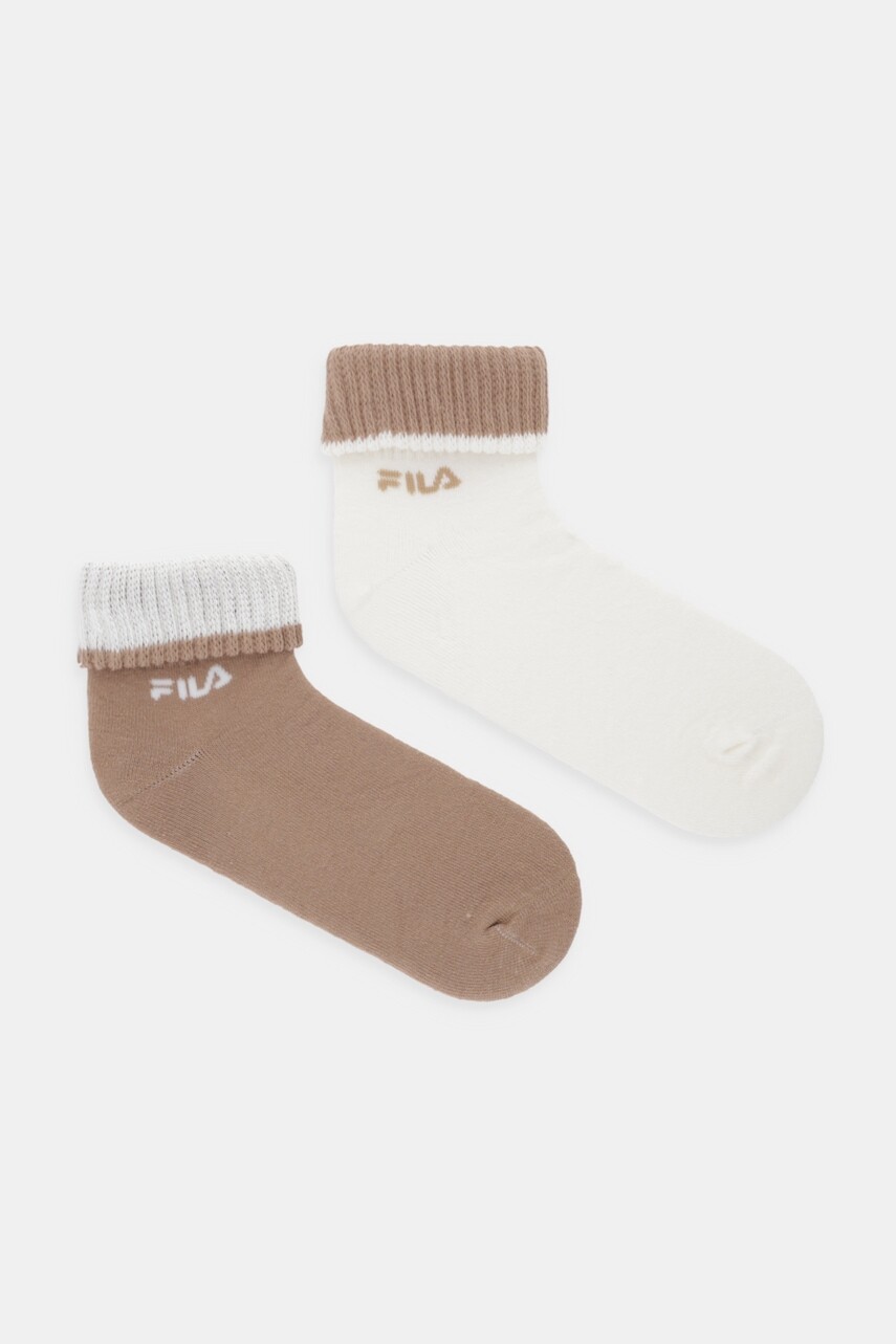 Ponožky Fila 2-pak béžová farba, F4428