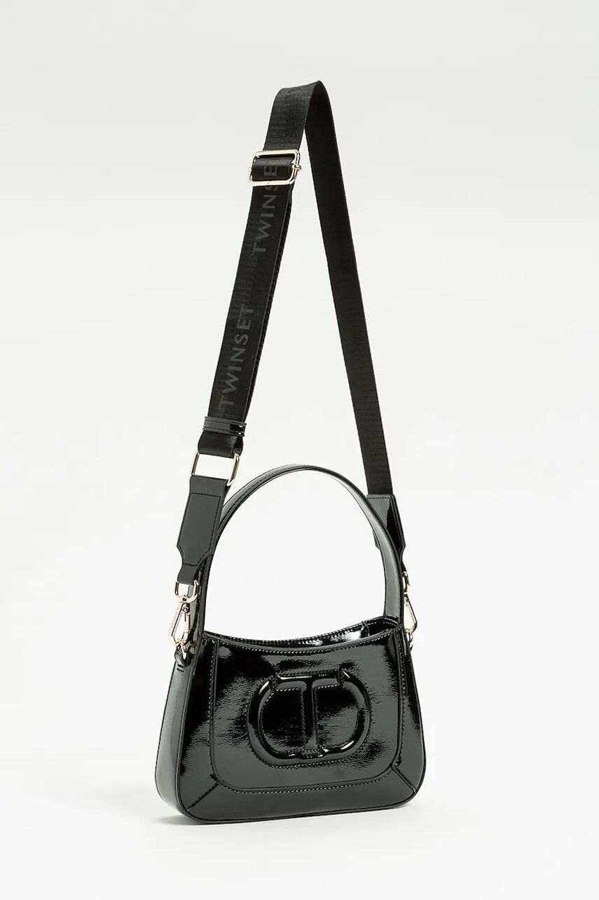Detská kabelka Twinset čierna farba, 252GJ8012