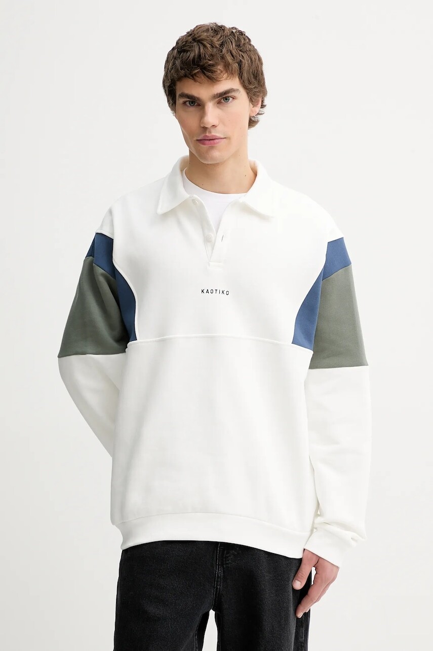 Mikina Kaotiko biela farba, vzorovaná, AR096-01-G002