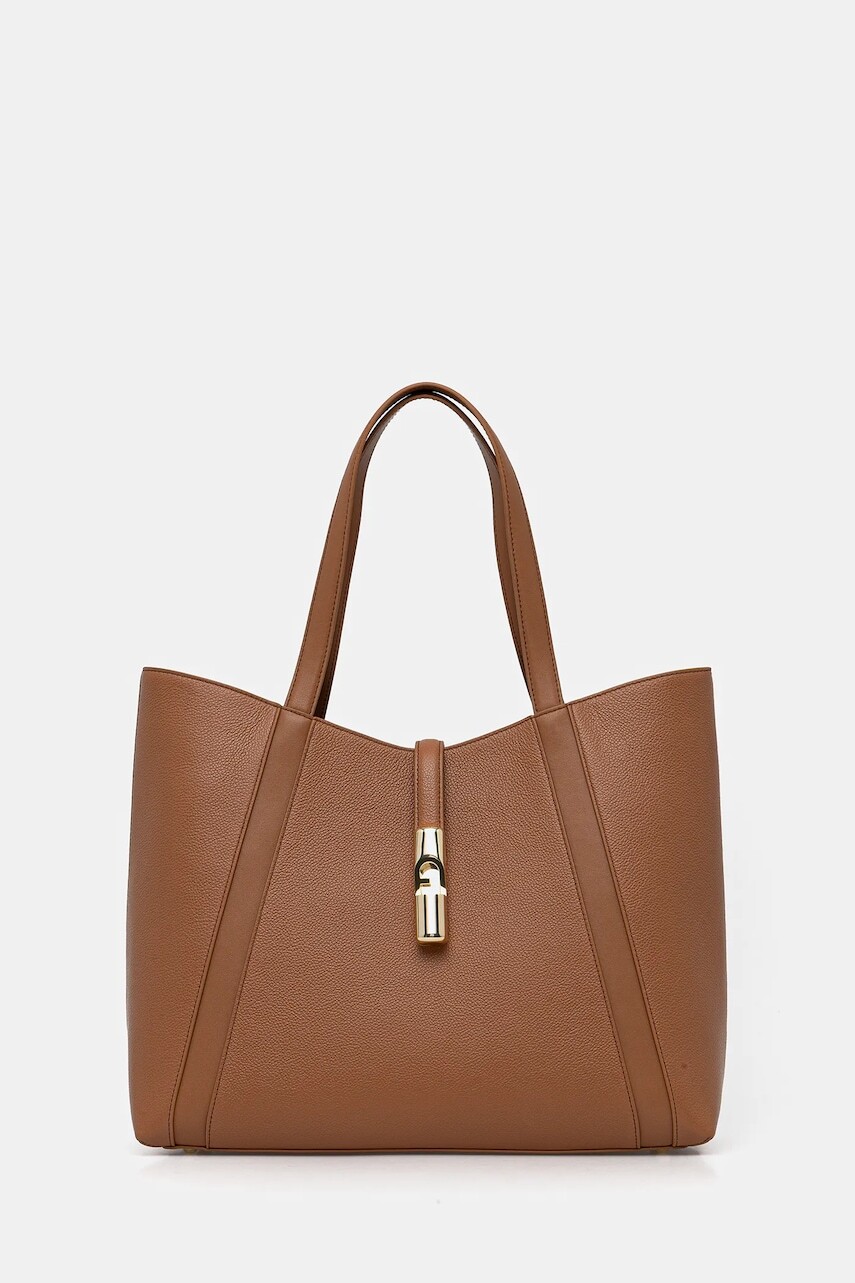 Kožená kabelka Furla béžová farba, WB01788 BX3353 RY000