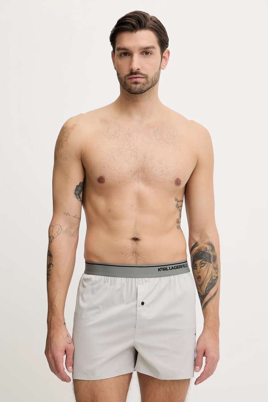 Boxerky Karl Lagerfeld IKON 3-pak tmavomodrá farba, B1M47027