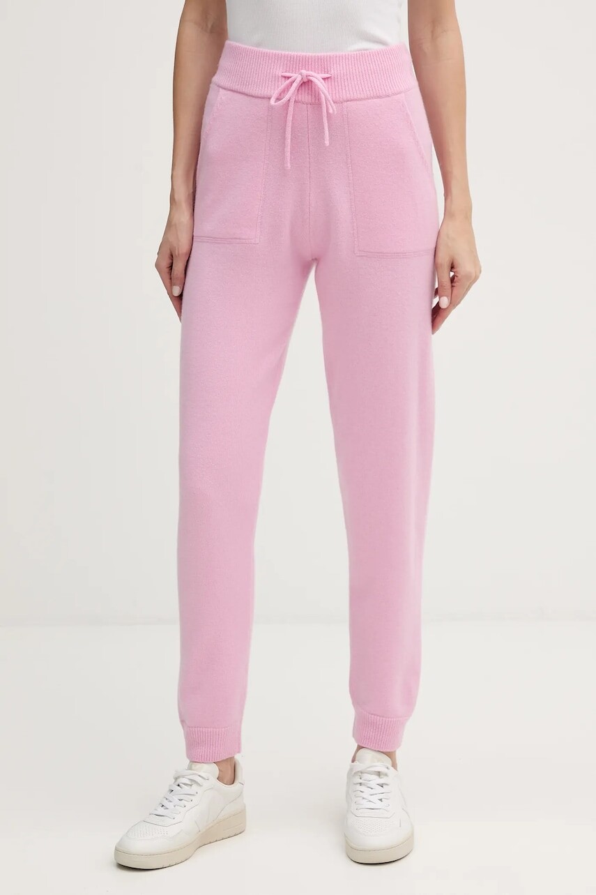 Tepláky MC2 Saint Barth ružová farba, jednofarebné, GREN002