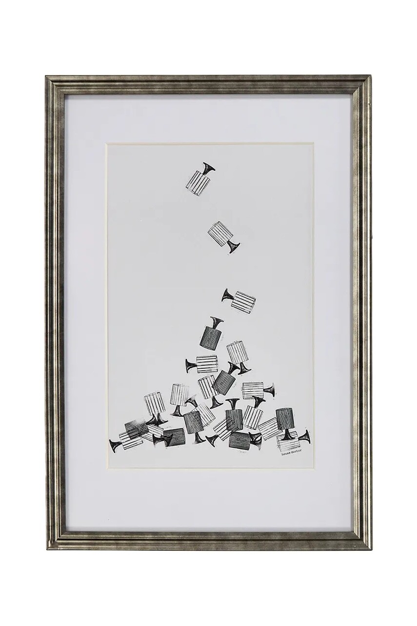 Nástenná dekorácia v ráme House Doctor HDAmp 40 x 60 cm viac farieb