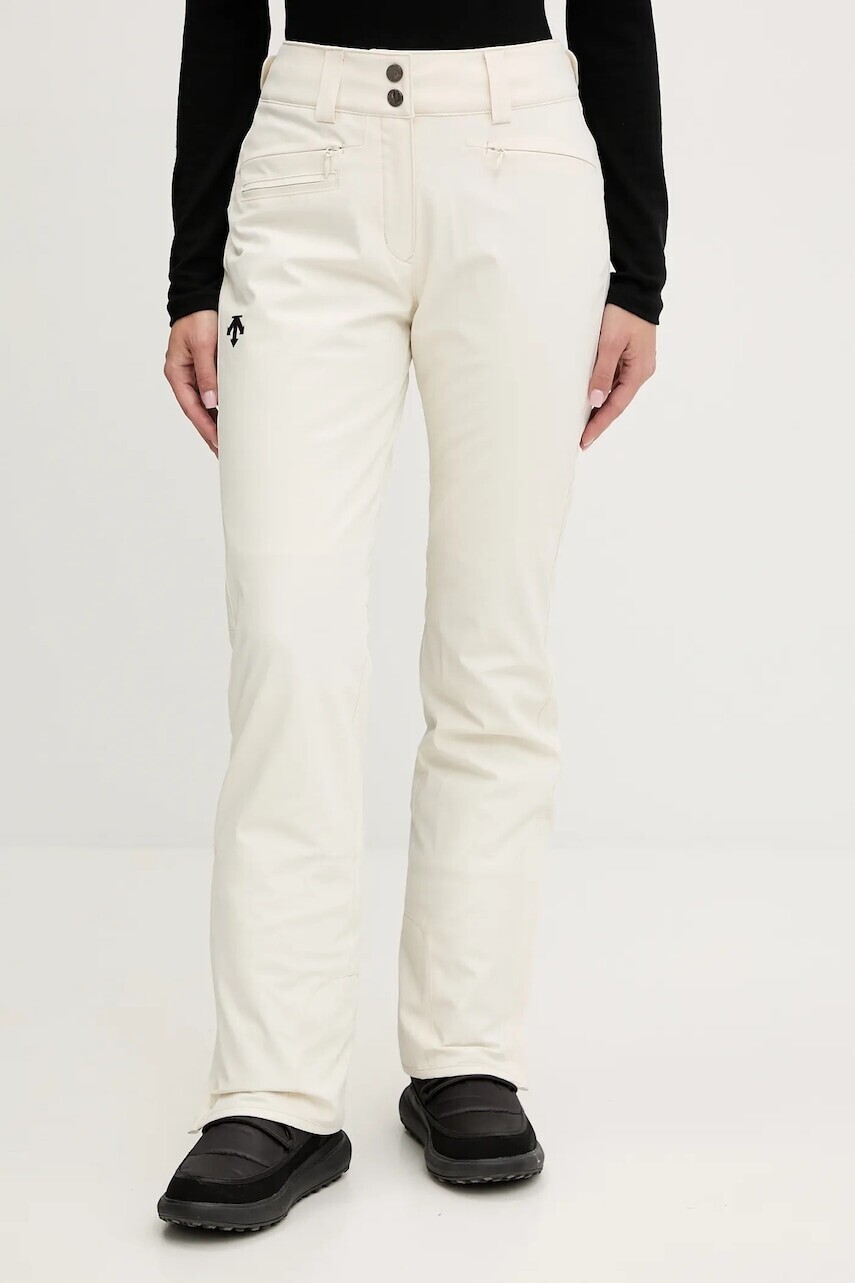 Lyžiarske nohavice Descente INSULATED PANTS béžová farba, DW5FLP05LU