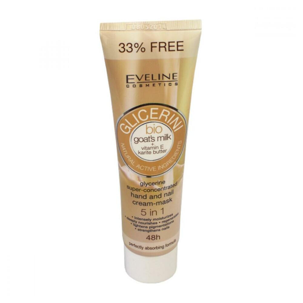 EVELINE Glicerina - krém na ruky a nechty s kozím mliekom 100 ml
