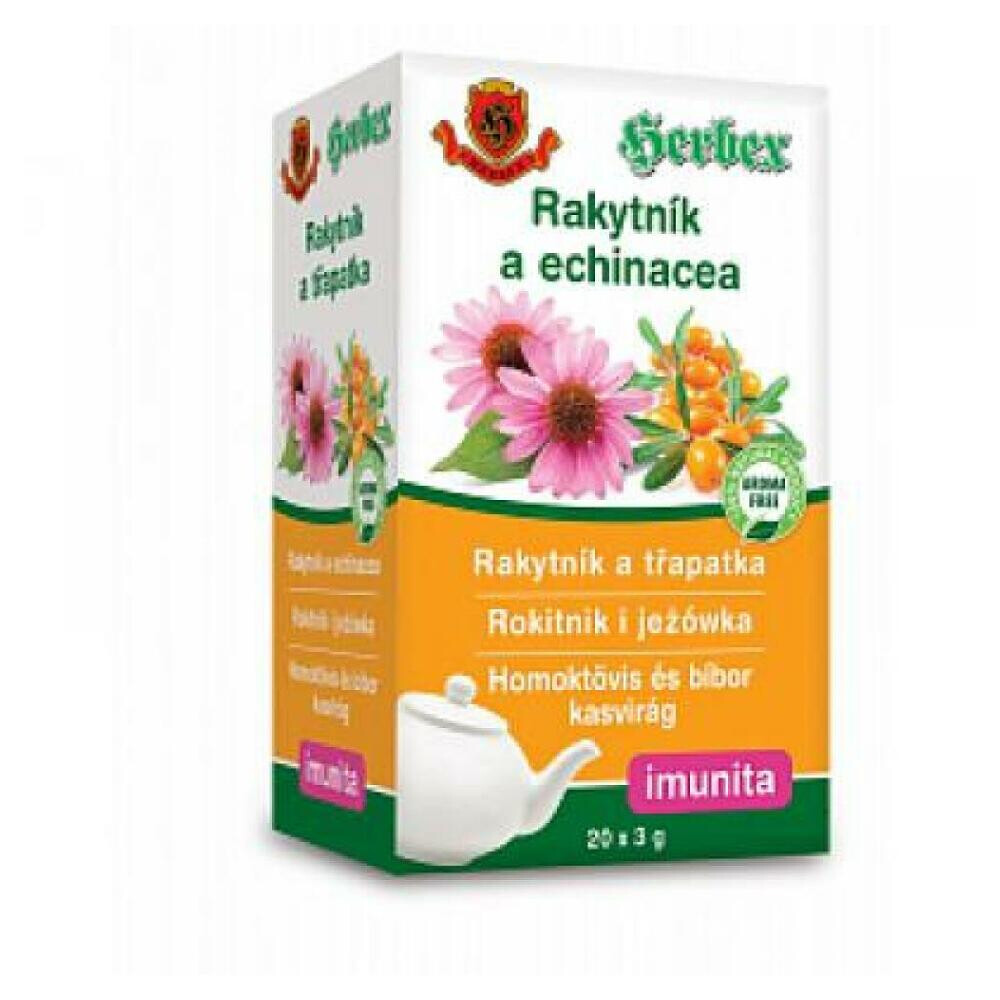 HERBEX čaj rakytník a echinacea 3 g x 20 vreciek