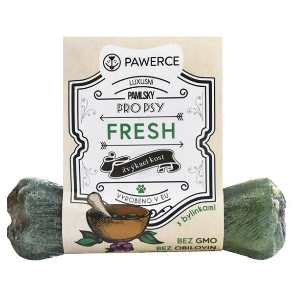 PAWERCE FRESH Žuvacia kosť plnená pre psov 1 ks, Veľkosť: M