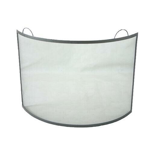 Zástena krbová 66 x 66 cm, oceľ, čierna