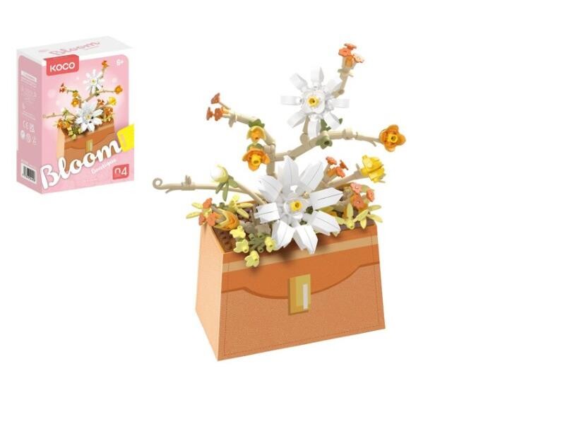 Stavebnica mini KOCO Kvetina v kabelke 232ks