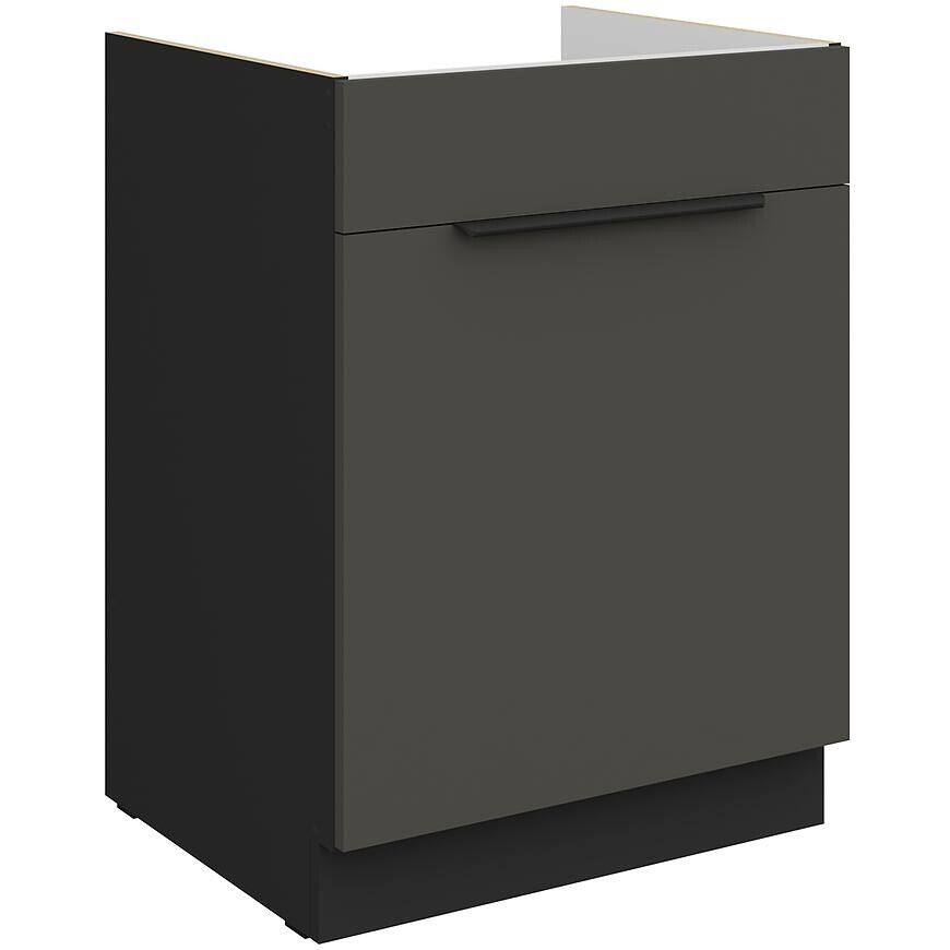 Kuchynská skrinka Aria-Gr/Bl Anti Fingerprint 60zl 1s Bb