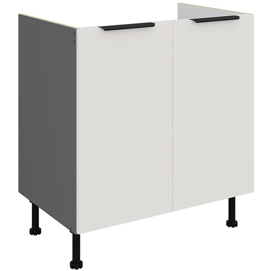 Kuchynská skrinka Aria-Wh/Ant Anti Fingerprint 80zl 2f Bb