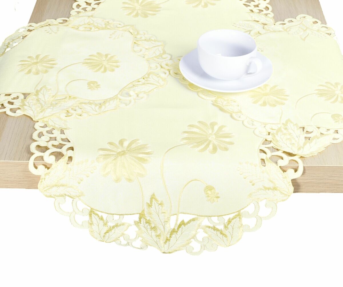 Obrus celoročný, Sasanky, žltý