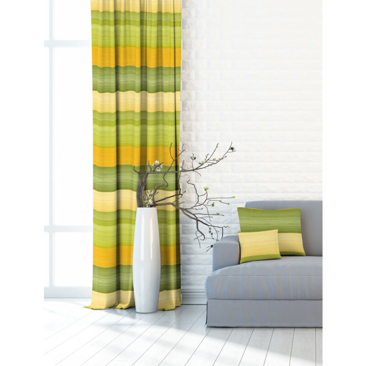 Dekoračný záves alebo látka, Satinet Dúha, zelená, 150 cm posledné 3 m 150 cm