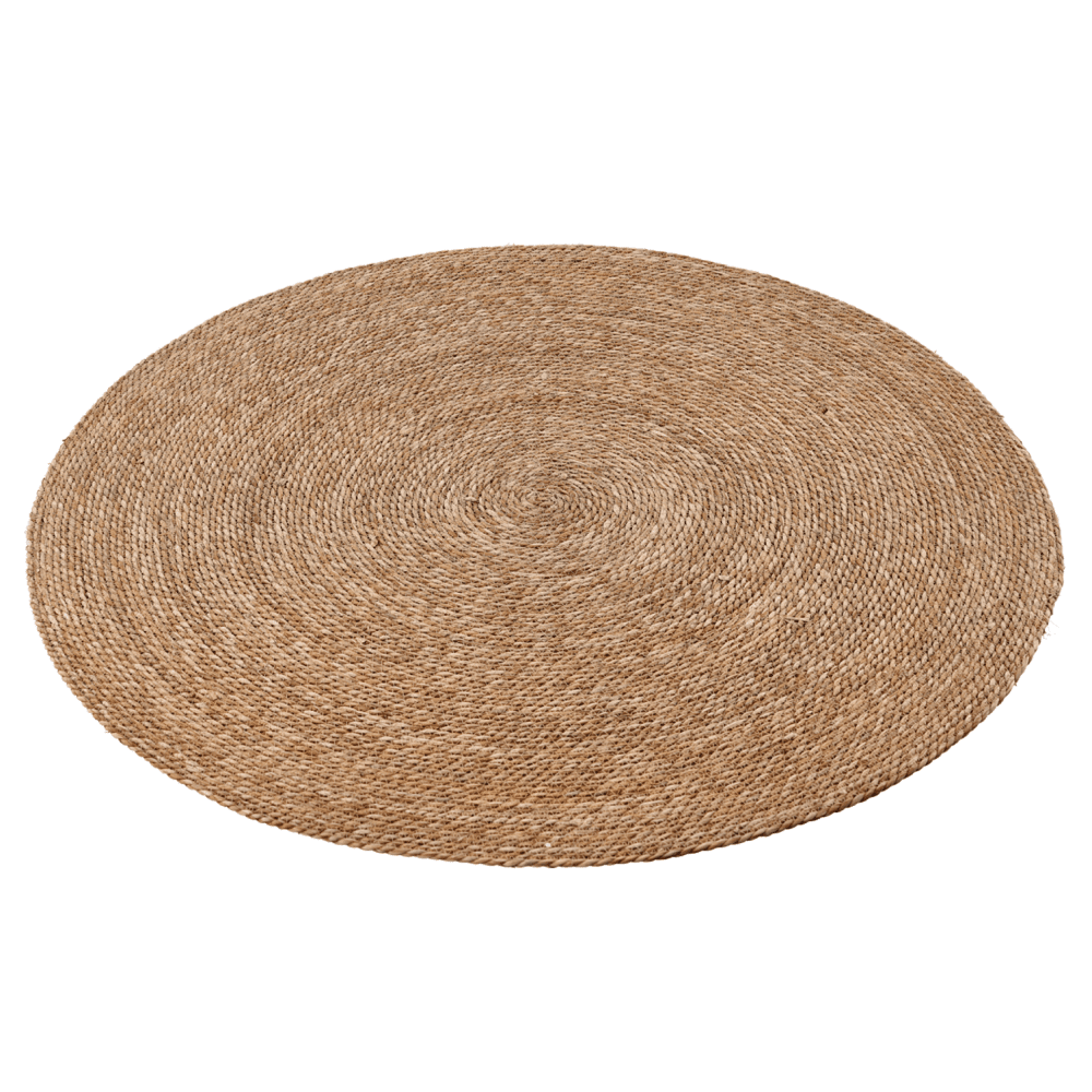 Okrúhly koberec, prírodná, morská tráva, 120 cm, ULAND