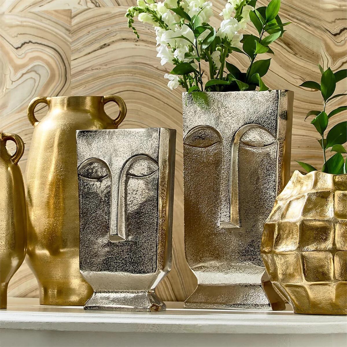 Dekoratívna váza Golden Head, malá