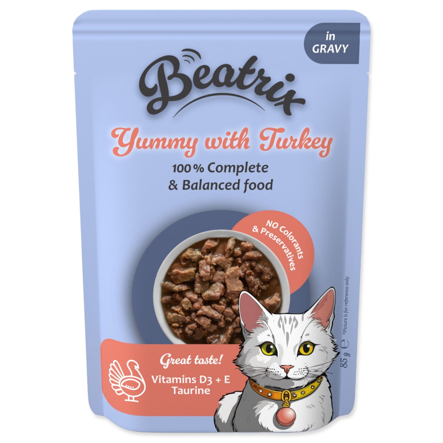 Kapsička Beatrix Adult s morčacím 85g