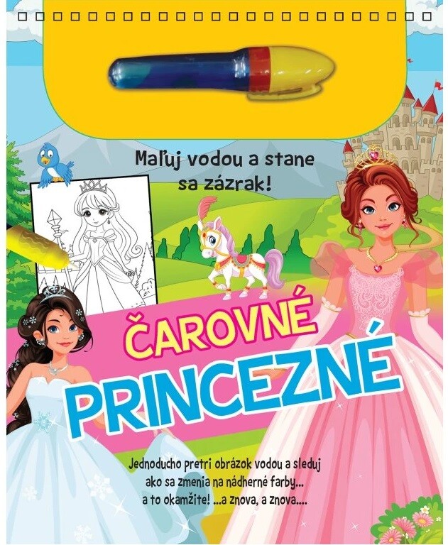 Čarovné princezné,maľuj vodou