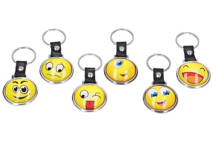 Kľúčenka smajlík mix 4cm