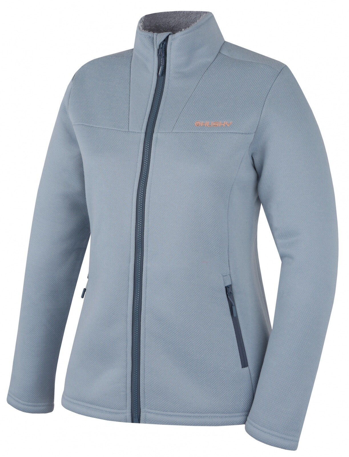 Husky Dámsky sveter na zips Akra L light blue Veľkosť: L