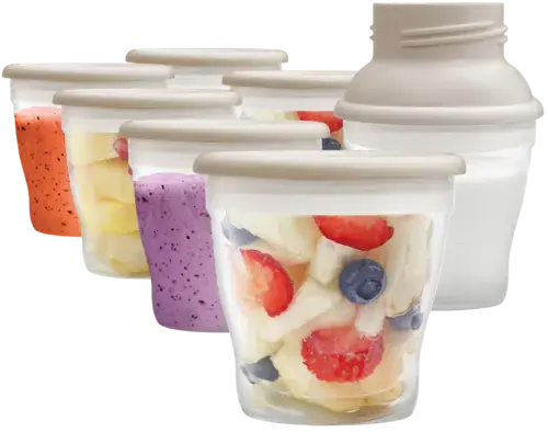 CONCEPT ZM4000 Poháriky na uskladnenie materského mlieka s vekom ZM4000 KIDO, set 7 ks