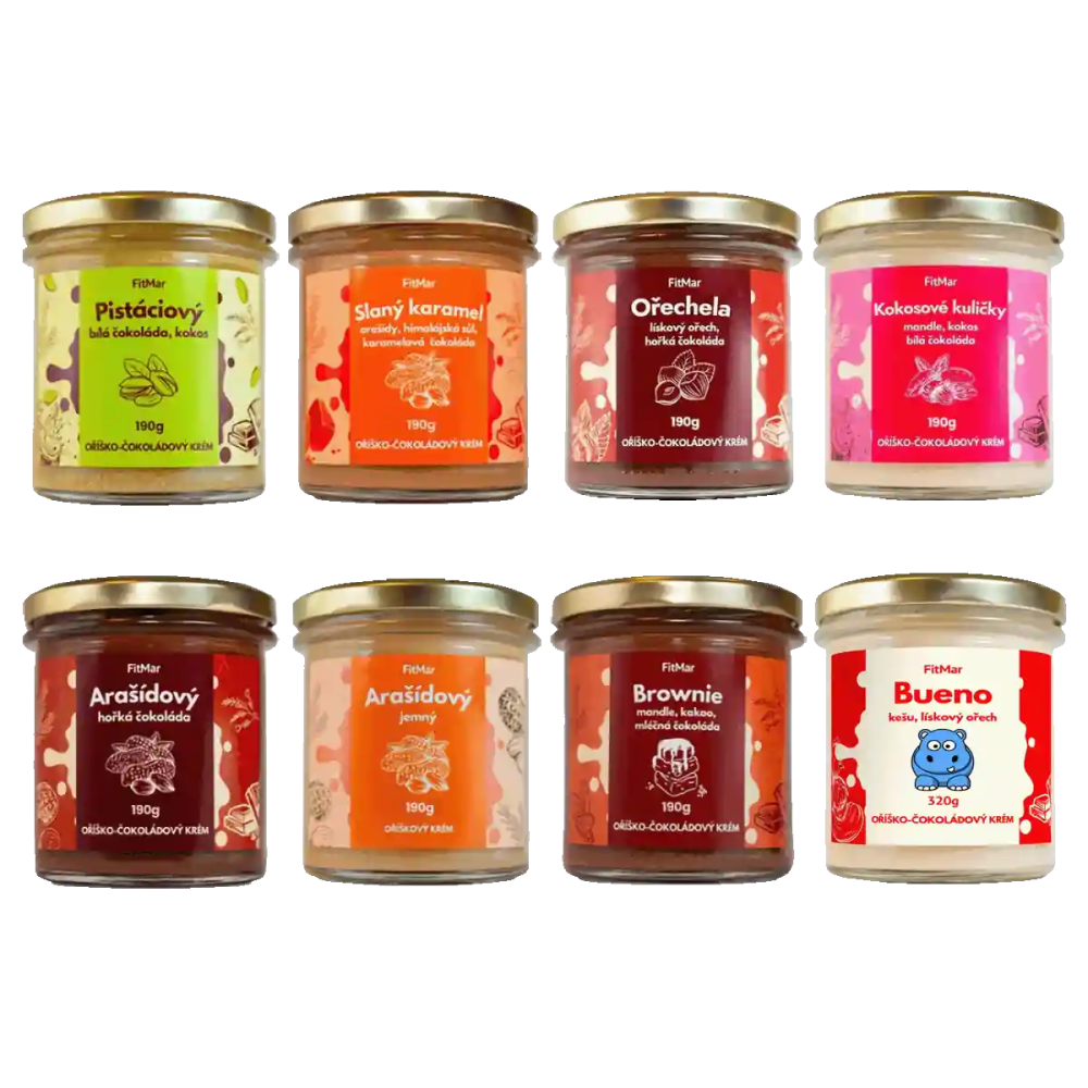 Ochutnávkový balíček krémov 8 x 190g