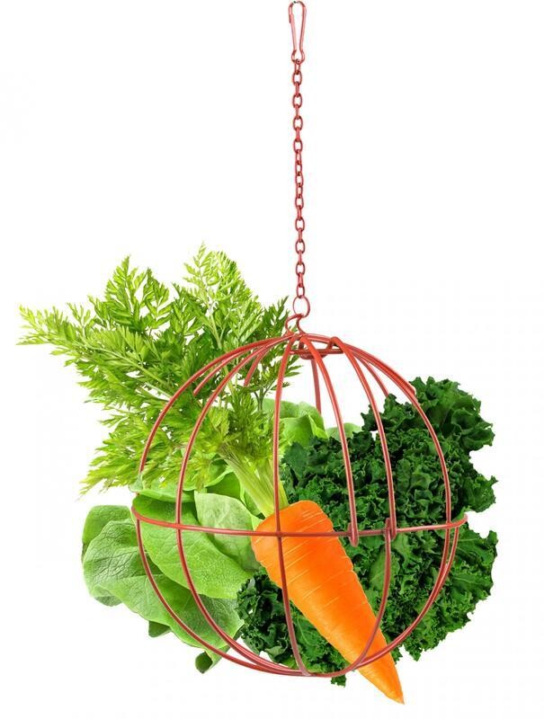 Flamingo Krmítko pro hlodavce kovové červené