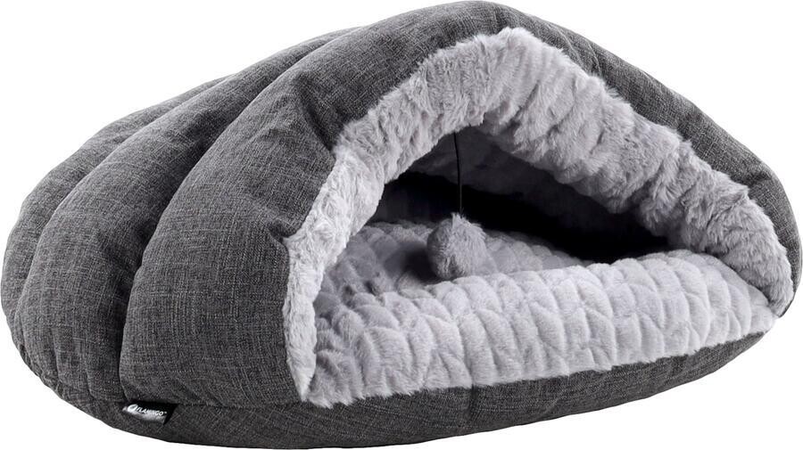 Flamingo Zupo Pelíšek pro kočky tmavě šedý 49x40x22 cm