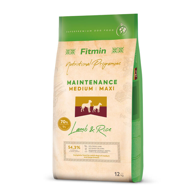 Fitmin dog medium maxi lamb&rice