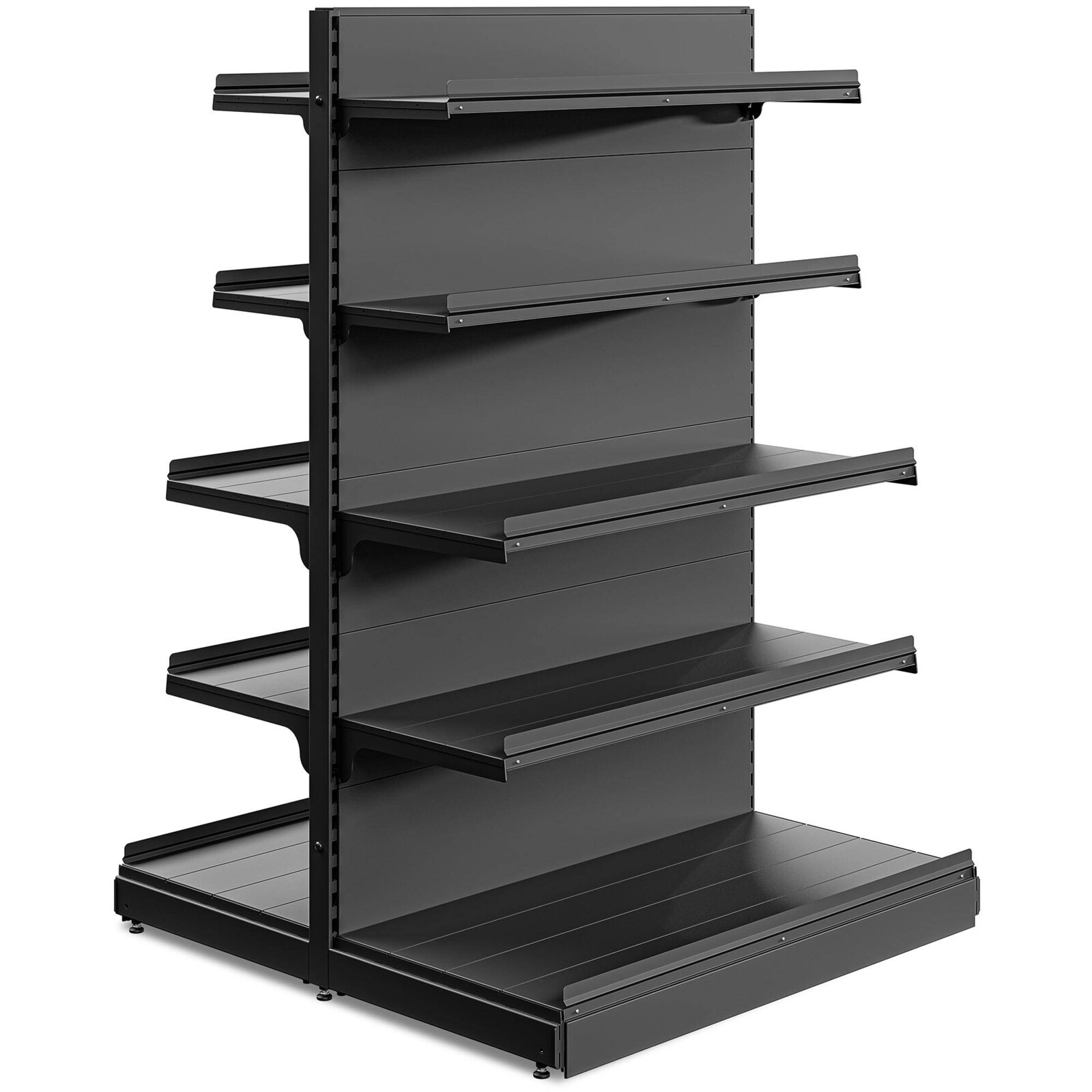 Marbo Regál do predajne obojstranný 193x128x129 - 5 políc