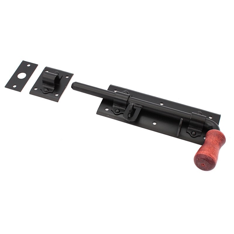 Zástrč na bránu/dvere SLD3 27,5 cm - čierna