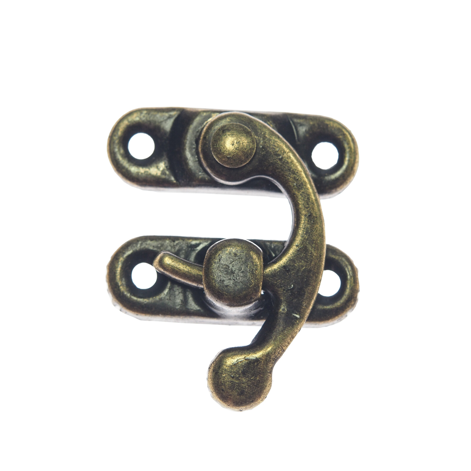 Západka na debničky 2,8x3,2 cm - mosadz