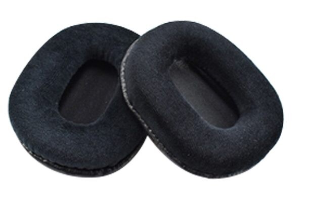 Náhradné náušníky pre slúchadlá Audio Technica ATH-M50, M50X, M40X, M40 a M30 - Čierné, zamatové