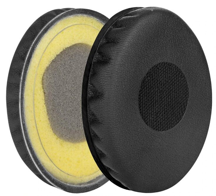 Náhradné náušníky pre slúchadlá Sennheiser HD218, 219, 220, 228, 229 - Čierne, kožené