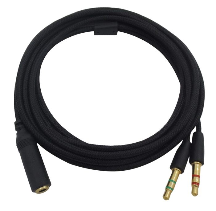 Pletený predlžovací Audio kábel pre slúchadlá Razer - Čierny